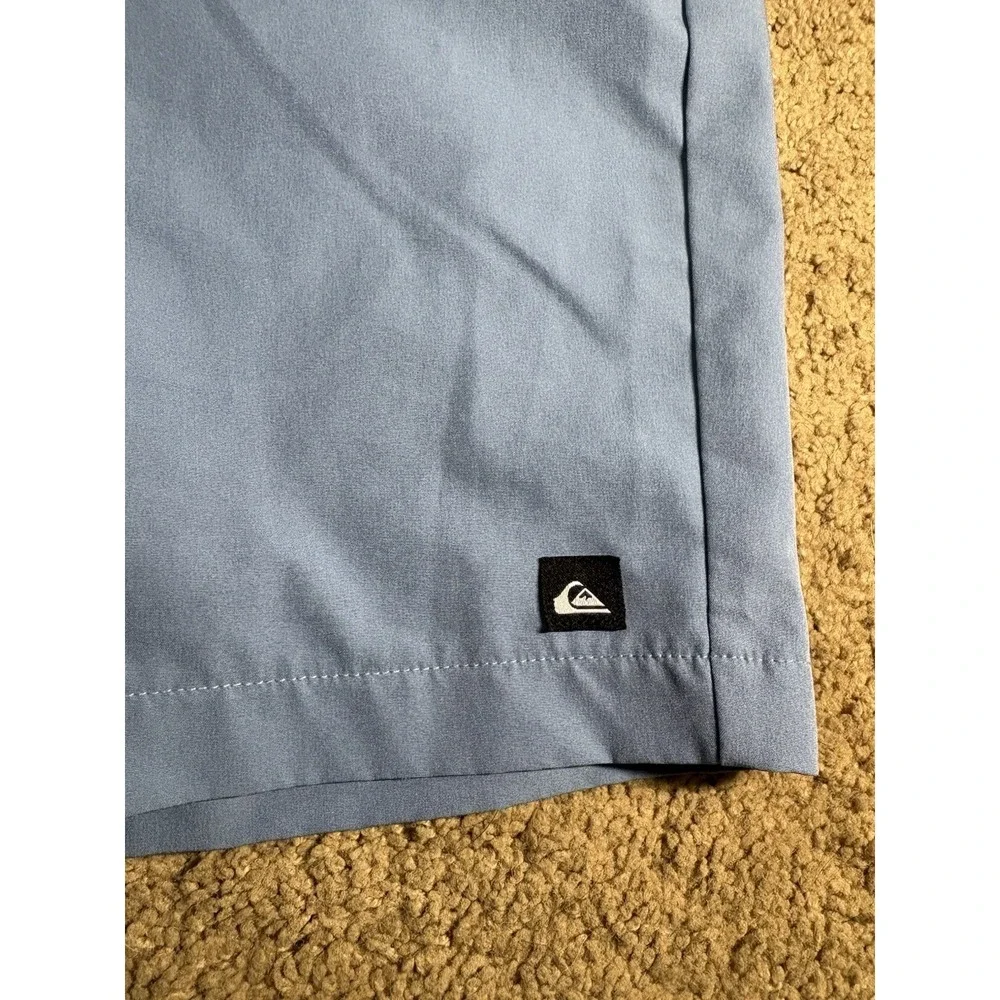 Quicksilver Hybrid Shorts Men 30 Light Blue Lightweight Breathable Stretch UPF50